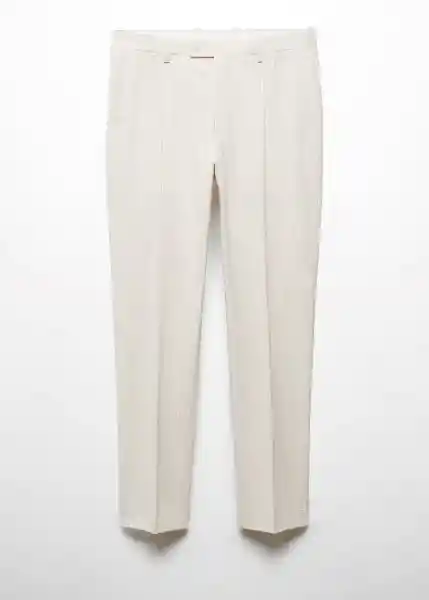 Pantalón Parma Beige Talla 38 Hombre Mango