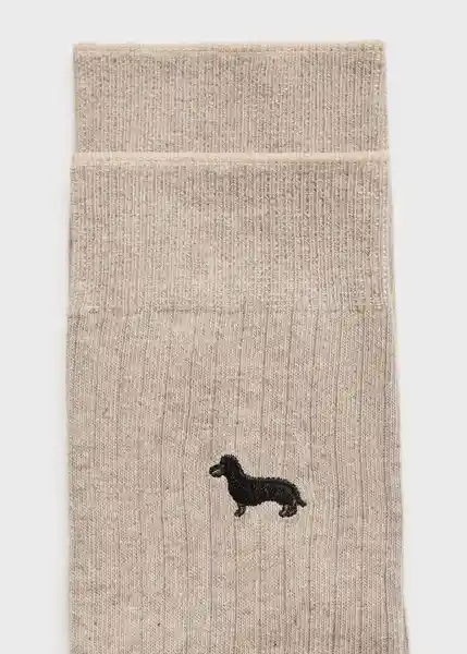 Calcetines Animteke Beige Talla 42 Hombre Mango