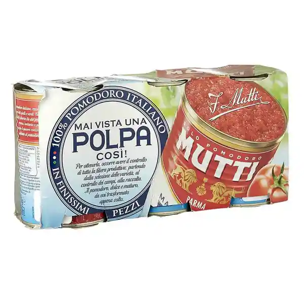 Tomate Mutti Pulpa Picados