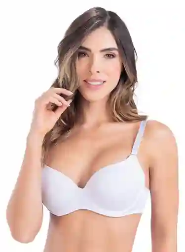 Fi-Formas Intimas Brasier Doble Push up Mujer Blanco Talla 32