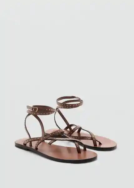 Sandalias Tarifa1 Cuero Talla 37 Mujer Mango