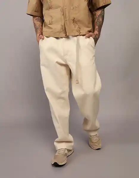 Pantalón Hombre Beige Talla Large American Eagle 7042256