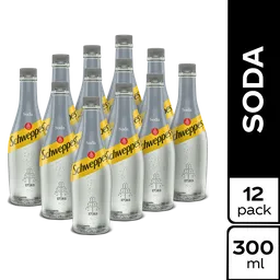 Soda Schweppes Vidrio 300ml  x 12 Unds