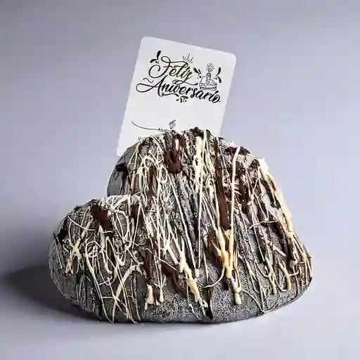 Torta Helada. Corazon Chocolate Negro