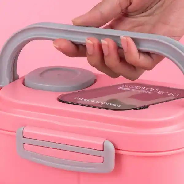 Contenedor Para Alimentos de Doble Capa Con Asas 1200 mL Miniso