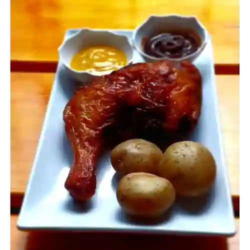 Cuarto Pollo Al Limón - Papa Cocida