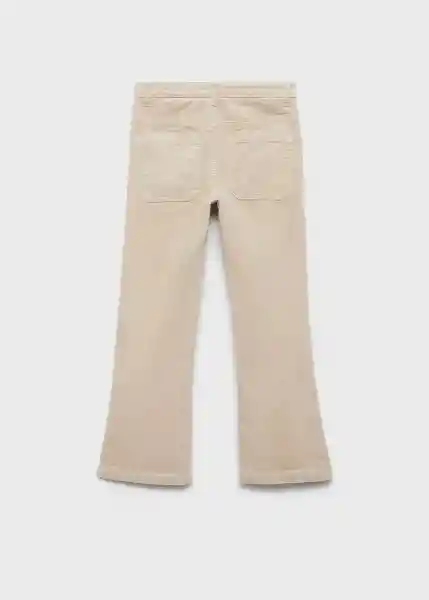 Pantalón Velve Beige Talla 08 Niñas Mango