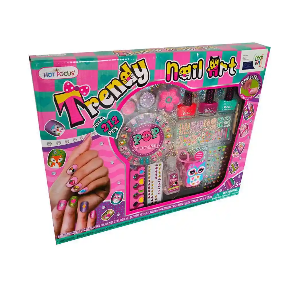 Reditoys Juego Set de Uñas Trendy Art Fh510nr