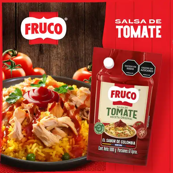 Salsa de Tomate Fruco Doypack 1000 g