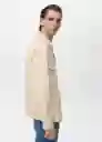 Chaqueta Alicudi2 Beige Talla L Hombre Mango