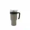 Termo Con Manija Doble Pared Gris Ambiente Gourmet