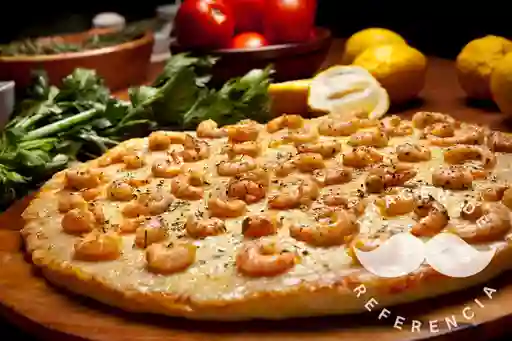 Pizza Camarones Blanca