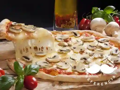 Pizza Pollo Champiñones Porción