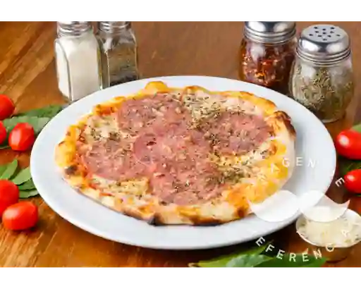 Pizza Pequeña de Pollo, Champiñón y Salami