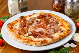 Pizza Familiar de Pollo, Tocineta y Maíz