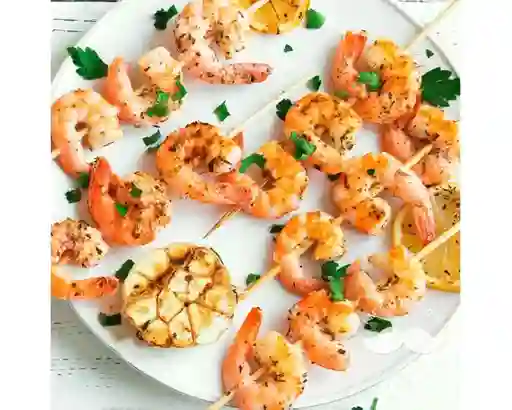 Brochetas de Camarones 
