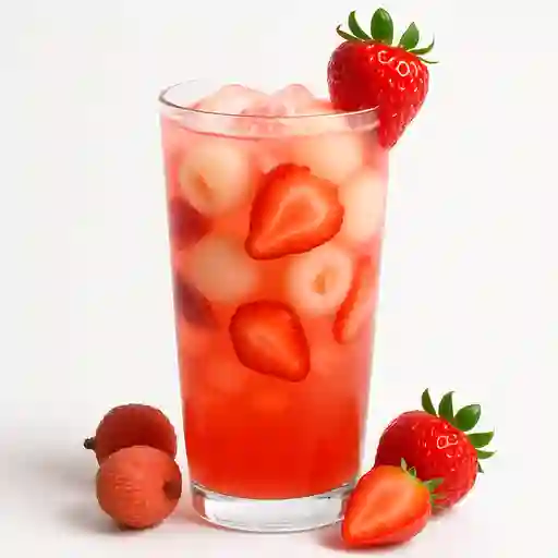 Limonada de Lychees y Fresas