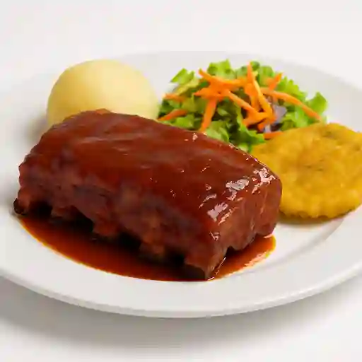 Costilla de Cerdo Ahumada en Salsa Bbq