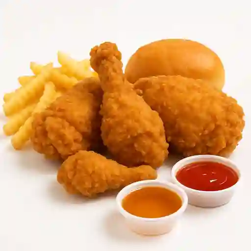 4 Presas de Pollo Broaster