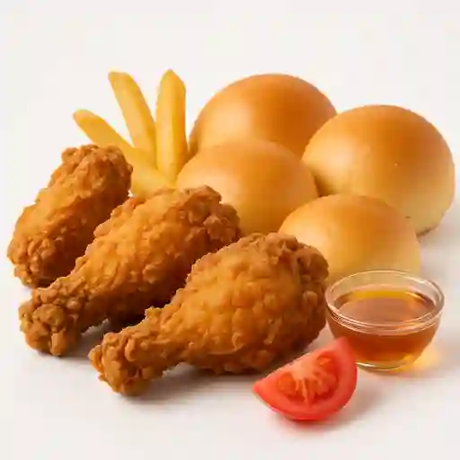 Tres Presas de Pollo Broaster