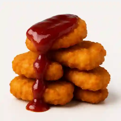 Nuggets de Pollo en Salsa BBQ