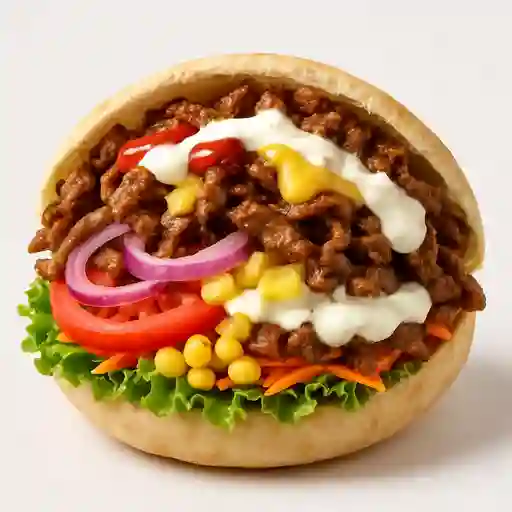 Pan Pita Kebab Carne 