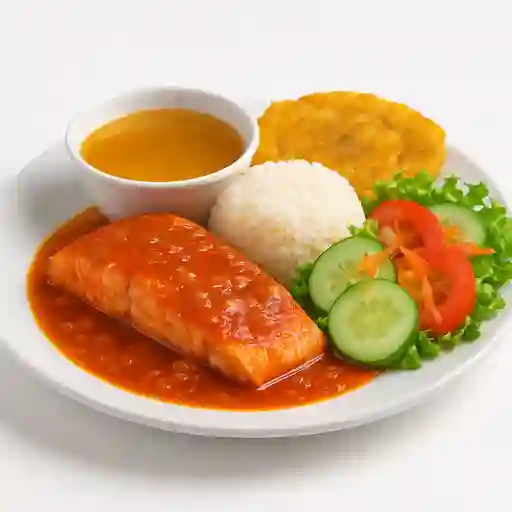 Salmón en Salsa Marinera