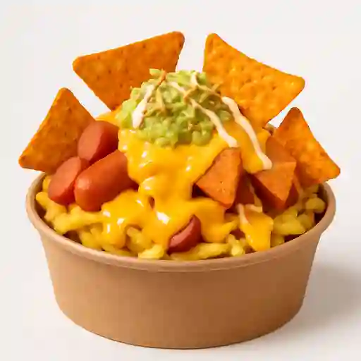 Salchipapa con Doritos