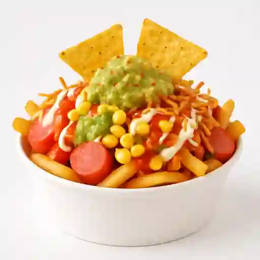 Salchipapa Mexicana