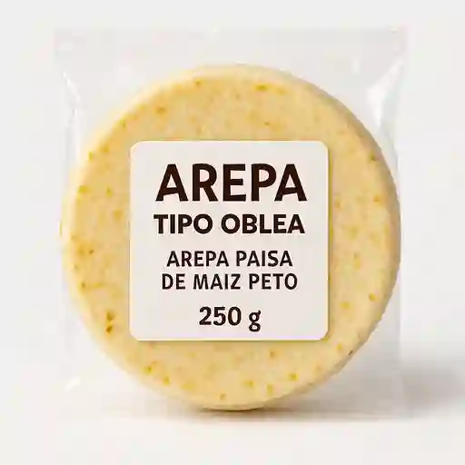 Arepa 250 gr "Tipo Oblea"