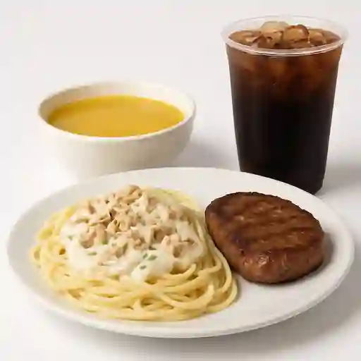 Espaguetti en Salsa Blanca