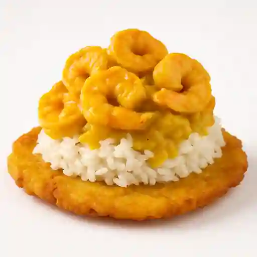 Tostón Camarones Al Curry