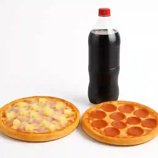 Combo 1 Pizzas con Bebida