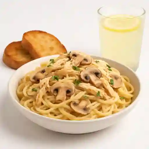 Pasta de Pollo con Champiñones