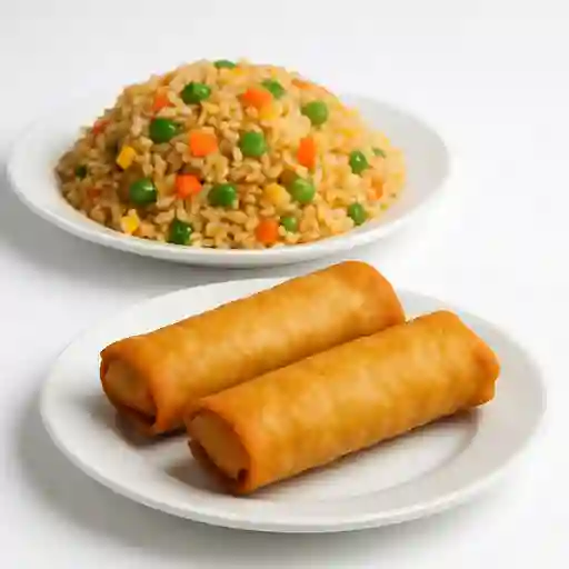 Arroz y Lumpia ( 2 Personas )