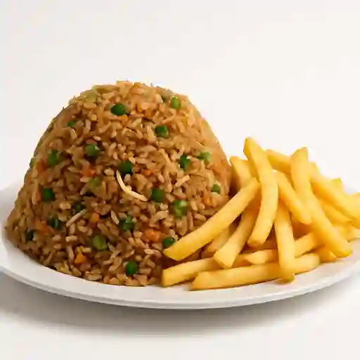 Arroz Chino y Papas ( 2 Personas )