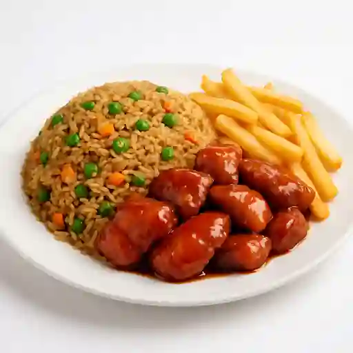Arroz, Pollo y Papas ( 2 Personas )