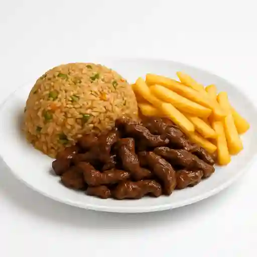 Arroz, Carne y Papas ( 2 Personas )