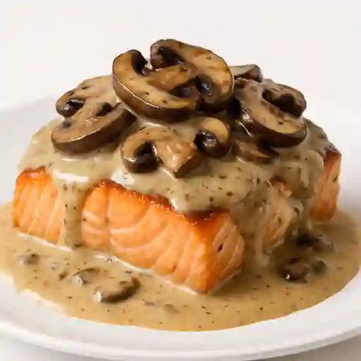 Salmón Portobello