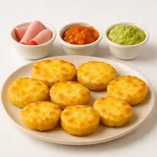 Arepa Toston con Jamon y Queso