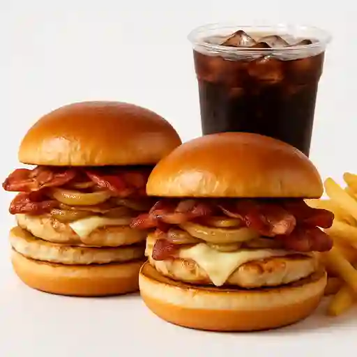 2 Hamburgüesas Cortesana en Combo