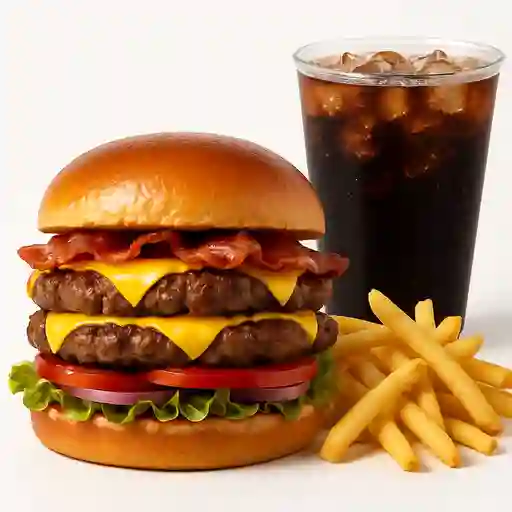 2 Hamburgüesa King 3 Reses en Combo