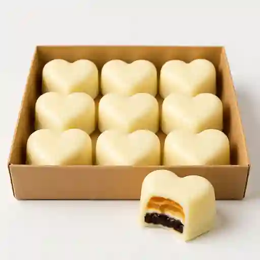 Corazones de Chocolate Blanco