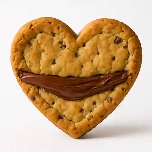 Cookie Pie Corazón de Nutella
