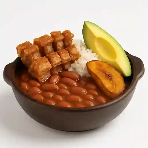Frijolada con Chicharron