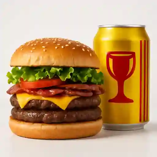 Combo Hamburguesa Mixta & Poker