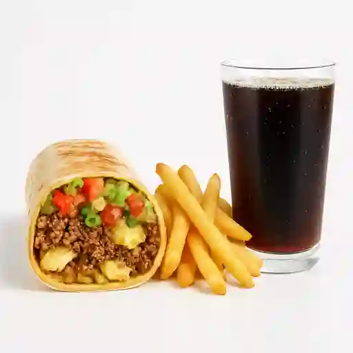 1Burrito, Francesa y gaseosa 250Ml