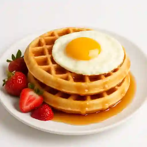Waffles con Huevo