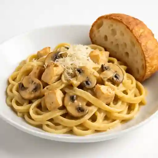 Pasta Pollo y Champiñones