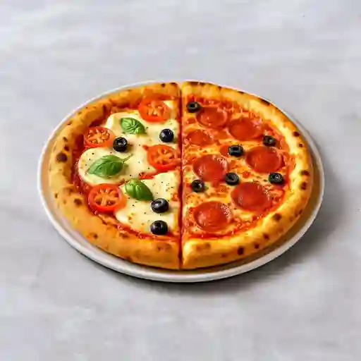 Pizza con 2 Sabores a Elegir